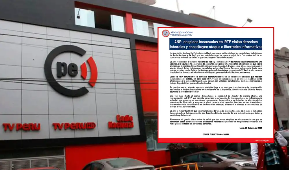 La ANP se pronunció sobre los despidos de Jorge Ballón y Ximena Carrasco. Foto: composición La República