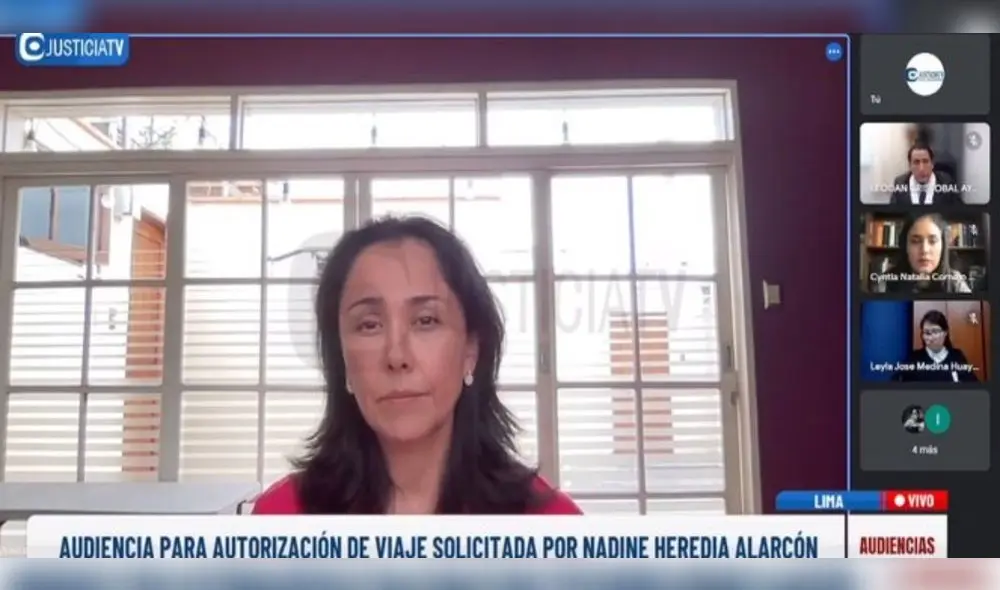 Nadine Heredia, esposa de Ollanta Humala, es investigada por el delito de lavado de activos. Foto: captura Justicia TV Nadine Heredia, esposa de Ollanta Humala, es investigada por el delito de lavado de activos. Foto: captura Justicia TV