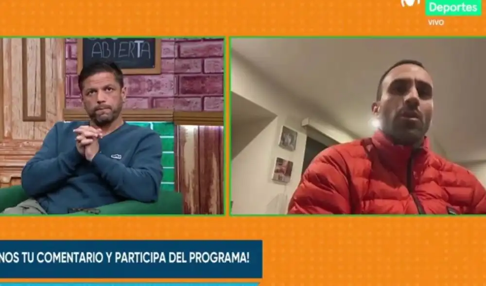 El portero de Universitario protagonizó una tensa discusión con el periodista deportivo. Foto: Al Ángulo