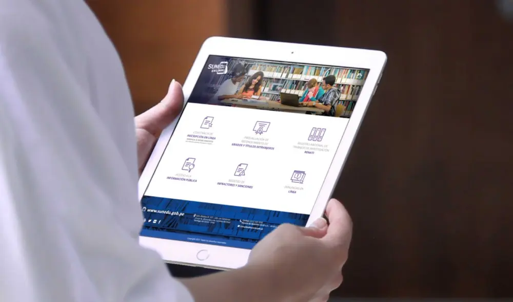 Sunedu brinda servicios de interés público en su página web. Foto: Sunedu