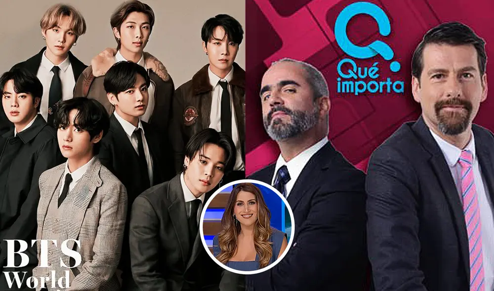 BTS fue víctima de comentarios maliciosos en el programa "¡Qué importa!" de México. Foto: composición LR/BIGHIT/Imagen TV BTS fue víctima de comentarios maliciosos en el programa "¡Qué importa!" de México. Foto: composición LR/BIGHIT/Imagen TV