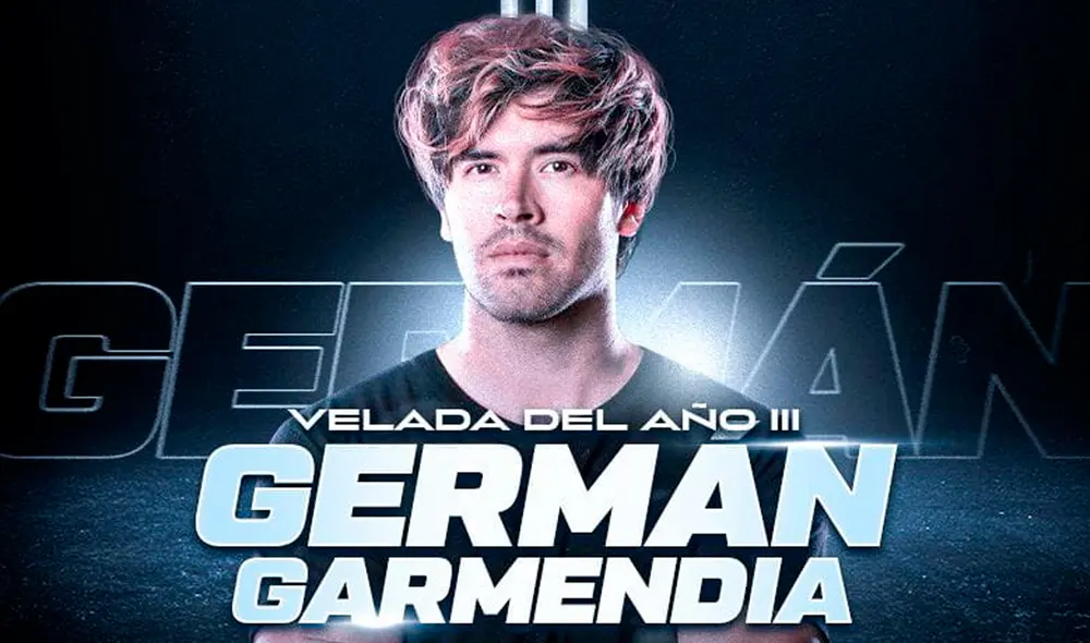 El youtuber chileno German Garmendia será el main event de La Velada del Año III. Foto: ubeat