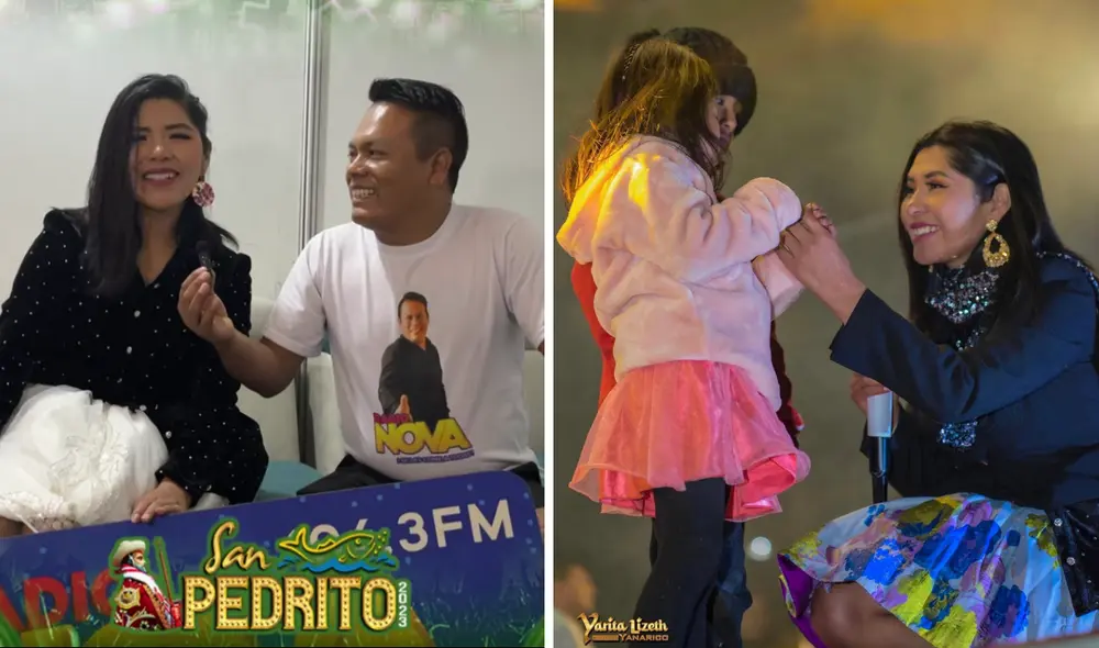 Yarita Lizeth cantó en compañía de la agrupación Mareya. Foto: composición LR/Radio Nova - Cbimbote/captura de video/Yarita Lizeth Yanarico Quispe/Facebook - Video: Radio Nova - Chimbote/Facebook