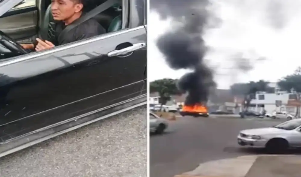 ATU se pronunció sobre el vehículo que se incendió en plena vía pública. Foto: captura/video ATU se pronunció sobre el vehículo que se incendió en plena vía pública. Foto: captura/video
