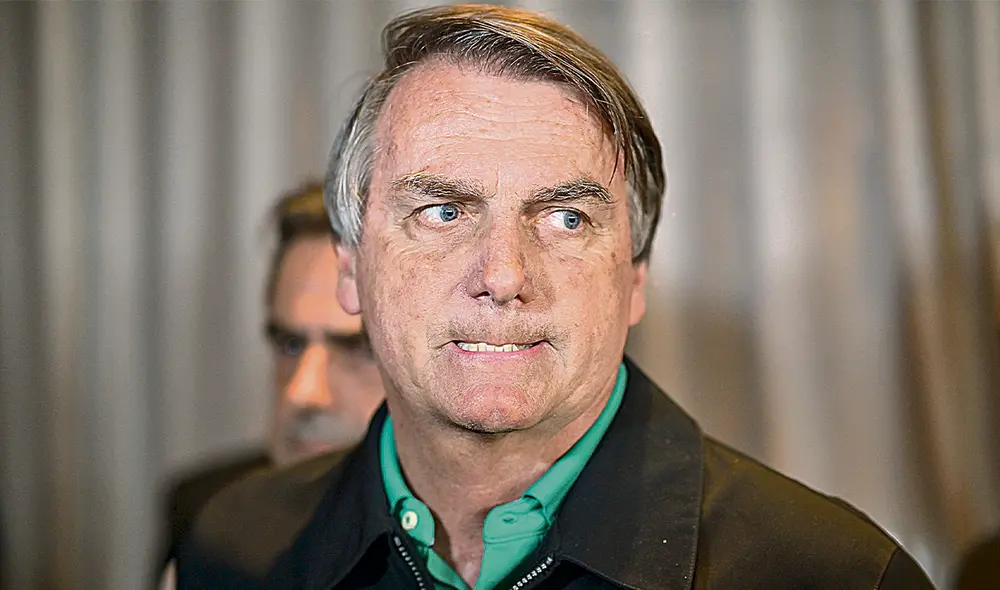 Ocho años inhabilitado. El expresidente Jair Bolsonaro no reconoció la sentencia y dejó entrever que apelará ante la Justicia. Foto: EFE