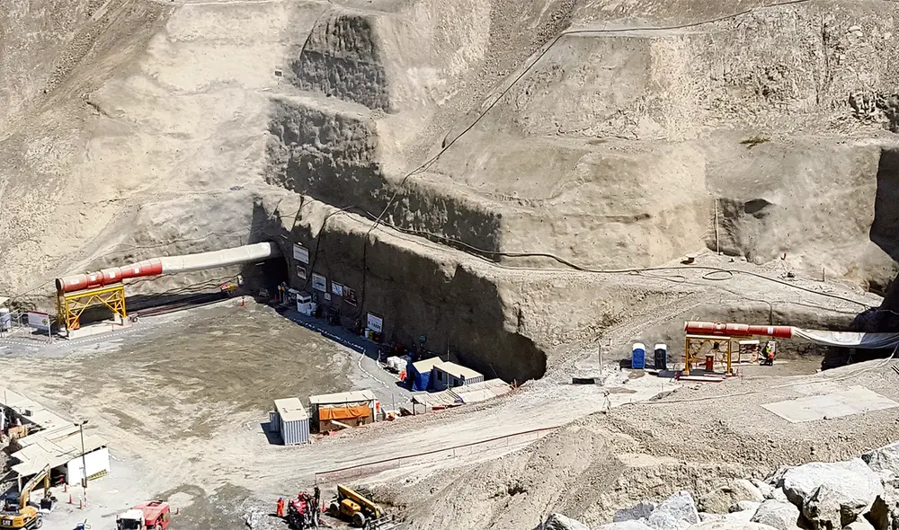 En marcha. La culminación de la presa Palo Redondo asegura la capacidad útil de 366.000 metros cúbicos de agua provenientes del río Santa. Foto: difusión