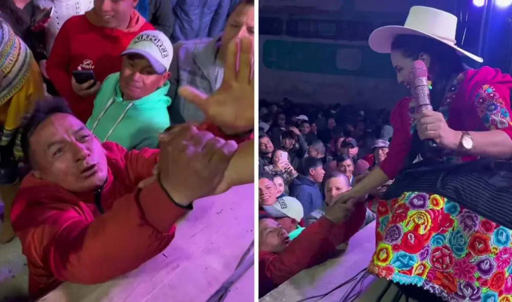 Fanático ofreció una de sus vacas a cambio de que Dina Páucar siga cantando. Foto: composición LR/Dina Páucar/La Lucha por un Sueño