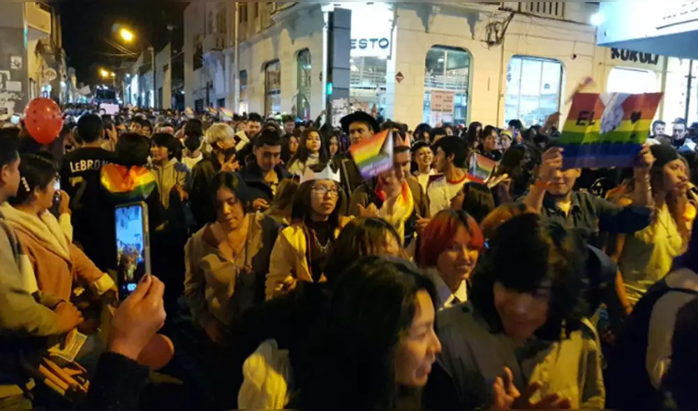 Arequipa. Marcha del Orgullo fue a nivel nacional. Foto: Wilder Pari, La República