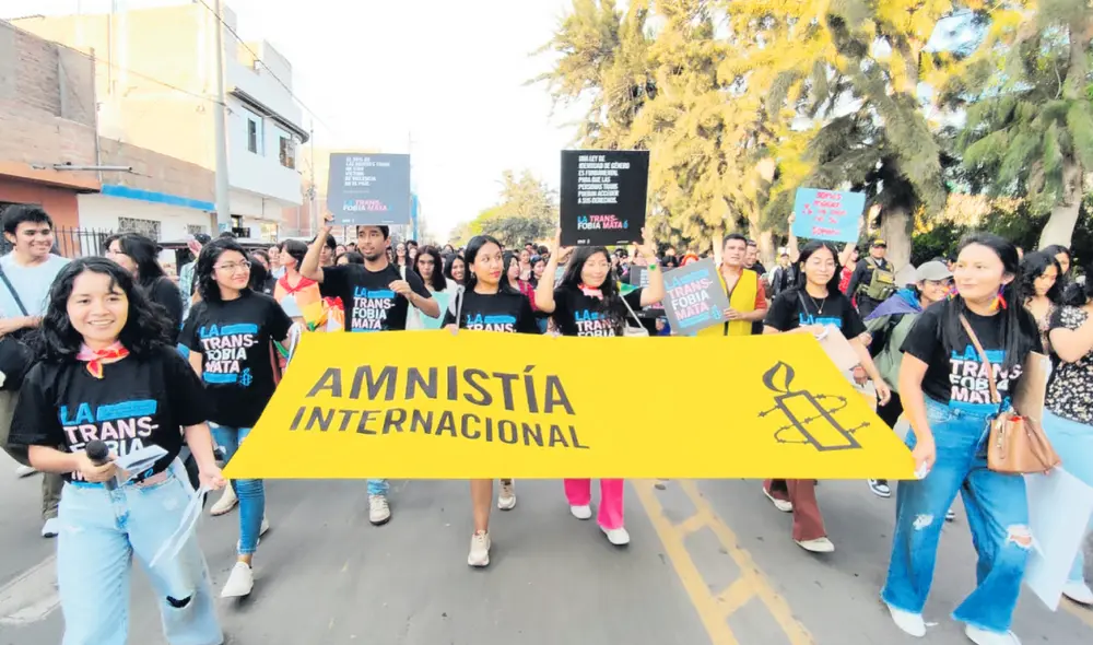 Marcha. Colectivos marcharon por calles de Chiclayo y también del norte peruano. Foto: Emmanuel Moreno/La República