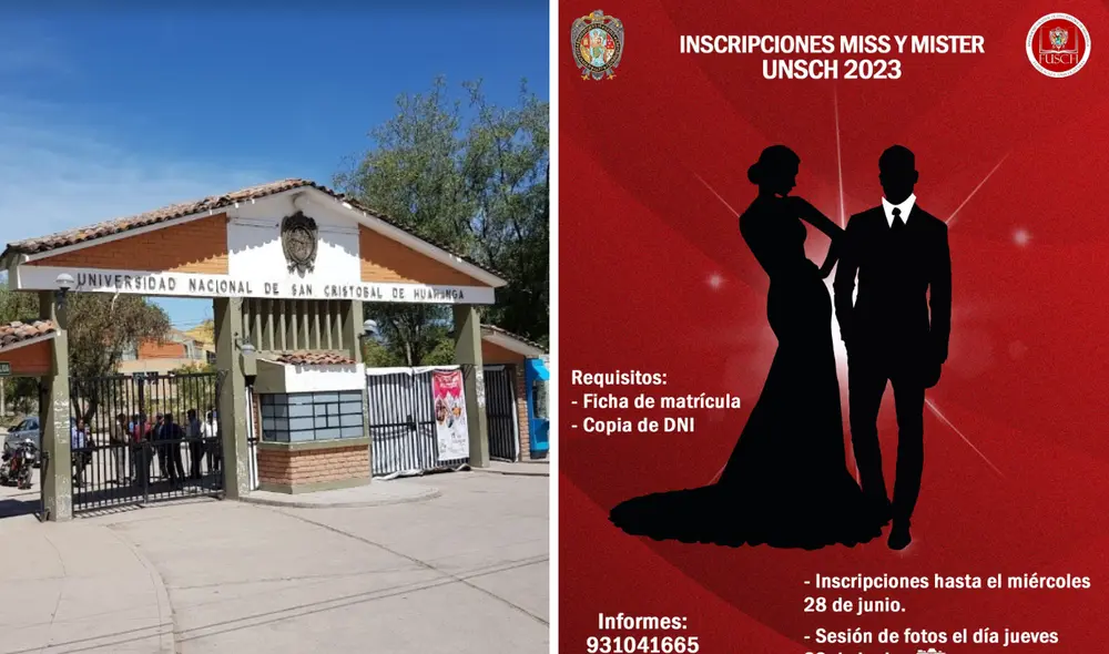 Concurso de belleza de la UNSCH finalizó el 1 de julio a las 11.59 p. m. Foto: composición LR/DePerú/FUSCH/Facebook Concurso de belleza de la UNSCH finalizó el 1 de julio a las 11.59 p. m. Foto: composición LR/DePerú/FUSCH/Facebook