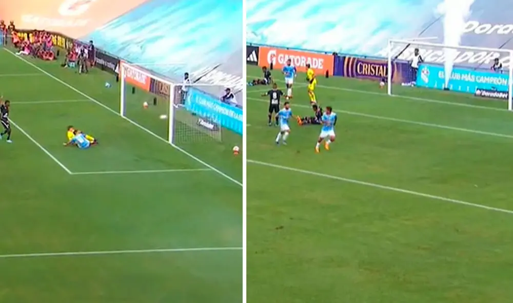 Alejandro Hohberg y Grimaldo anotaron rápido en el primer tiempo. Foto: composición LR/captura/Liga 1 Max - Video: Liga 1 Max