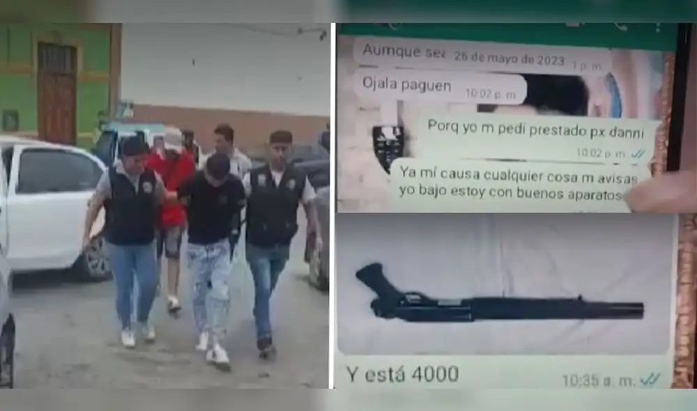 El hallazgo se dio tras la detención de dos sicarios en el Callao. Foto: captura de "América noticias". Video: "América noticias" El hallazgo se dio tras la detención de dos sicarios en el Callao. Foto: captura de "América noticias". Video: "América noticias"