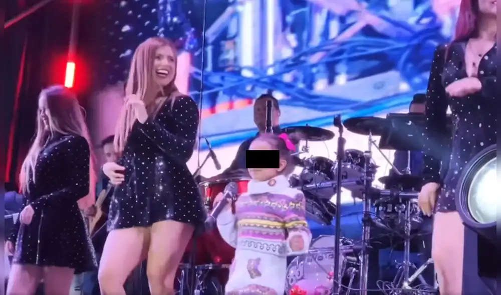 Niña demostró su talento en concierto. Foto: captura de De Juerga Te Veo - Video: captura de De Juerga Te Veo