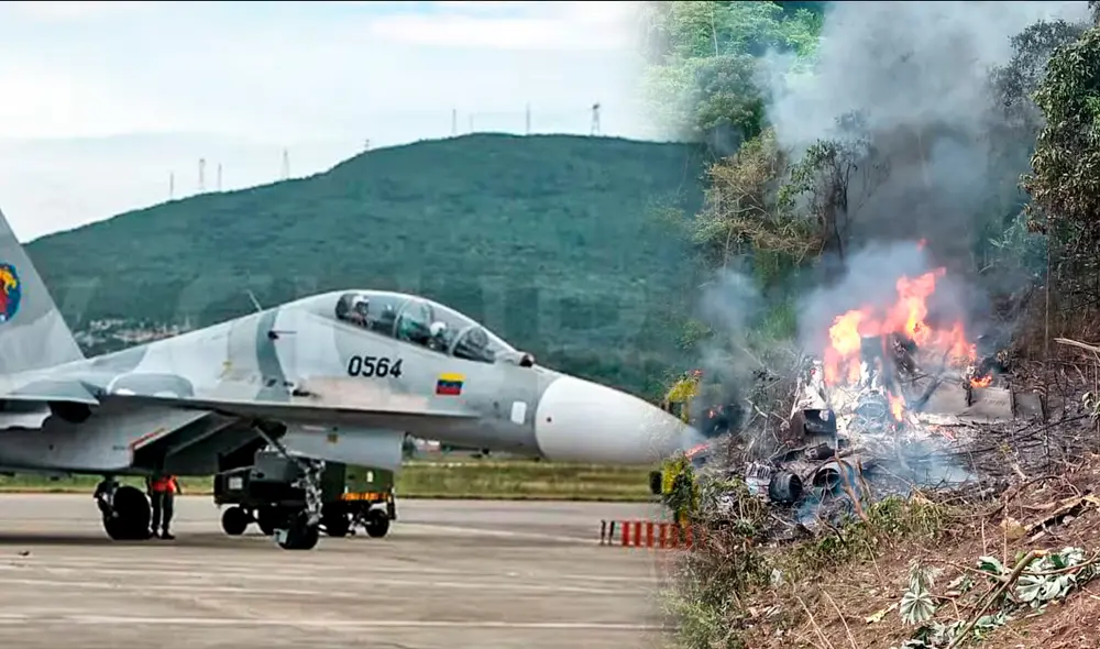 ¿Qué es un Sukhoi 30? AQUÍ te lo mostramos. Foto: composición LR/Infobae/Efecto Cocuyo