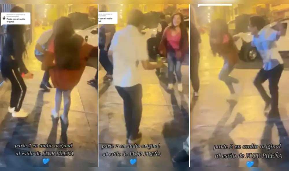 Jóvenes sacan los 'pasos prohibidos'. Foto: composición LR/@thaly737 - Video: @thaly737