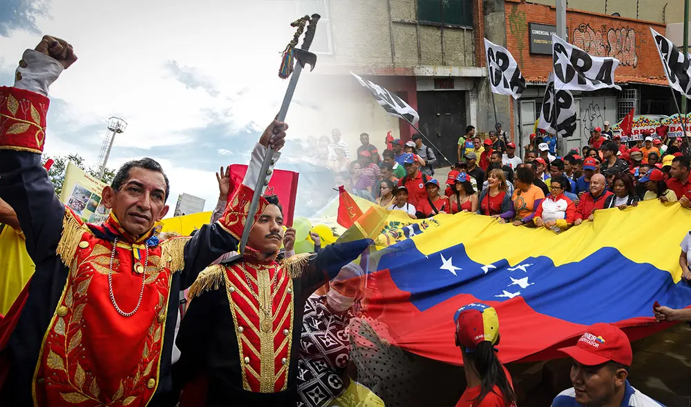Todos los 5 de julio, las calles de Venezuela se llenan de patriotismo y fiesta. Foto: composición LR/AFP Todos los 5 de julio, las calles de Venezuela se llenan de patriotismo y fiesta. Foto: composición LR/AFP