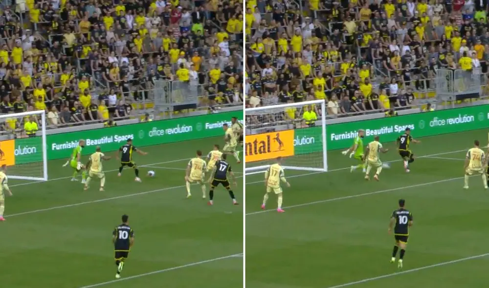 Cucho Hernández anotó el primer tanto de la victoria de Columbus Crew en la MLS. Foto: composición LR/captura MLS / Video: MLS
