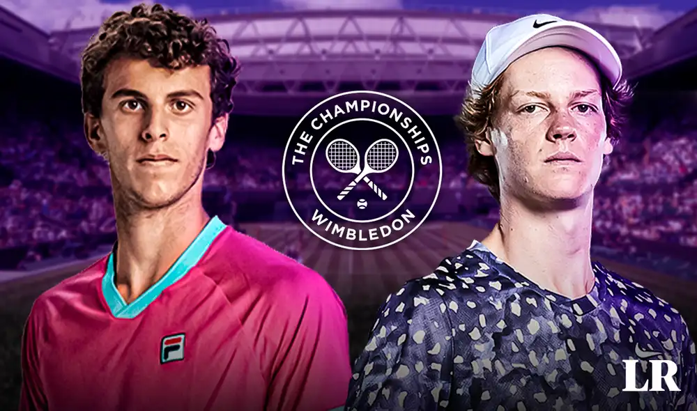 Revive AQUÍ el duelo entre Juan Manuel Cerúndolo vs. Jannik Sinner EN VIVO por Wimbledon 2023. El argentino no pudo debutar con el pie derecho en el Grand Slam de tenis. Foto: composición de Álvaro Lozano/LR/ATP/Wimbledon