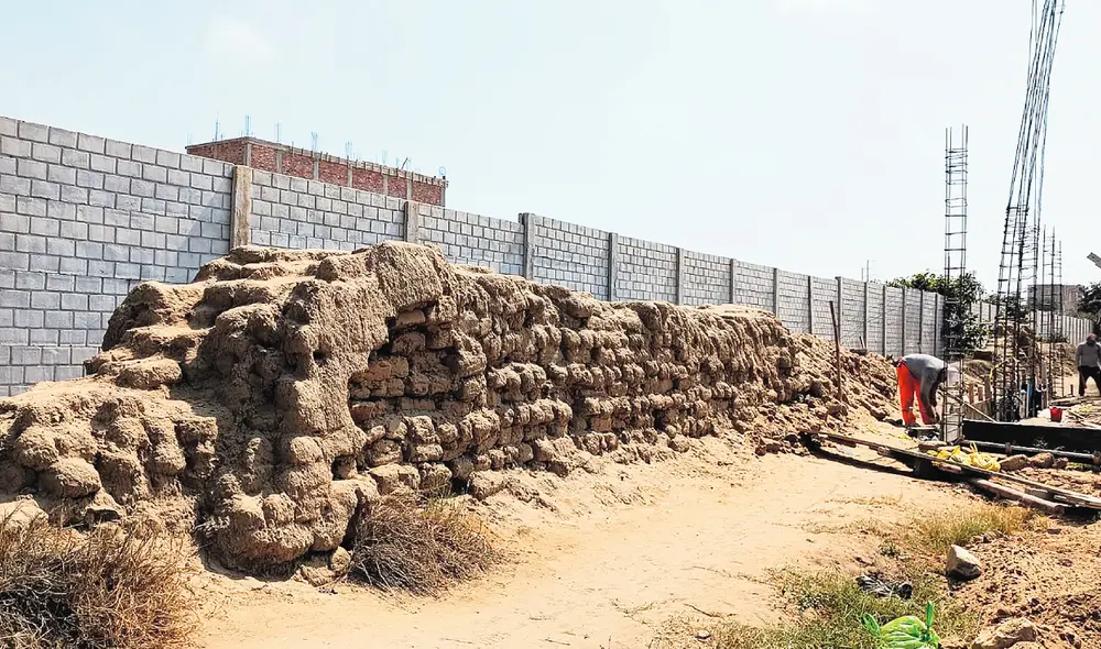 Deterioro. Con la construcción de urbanización se verá afectada la zona intangible arqueológica. Foto: Sergio Verde /La República
