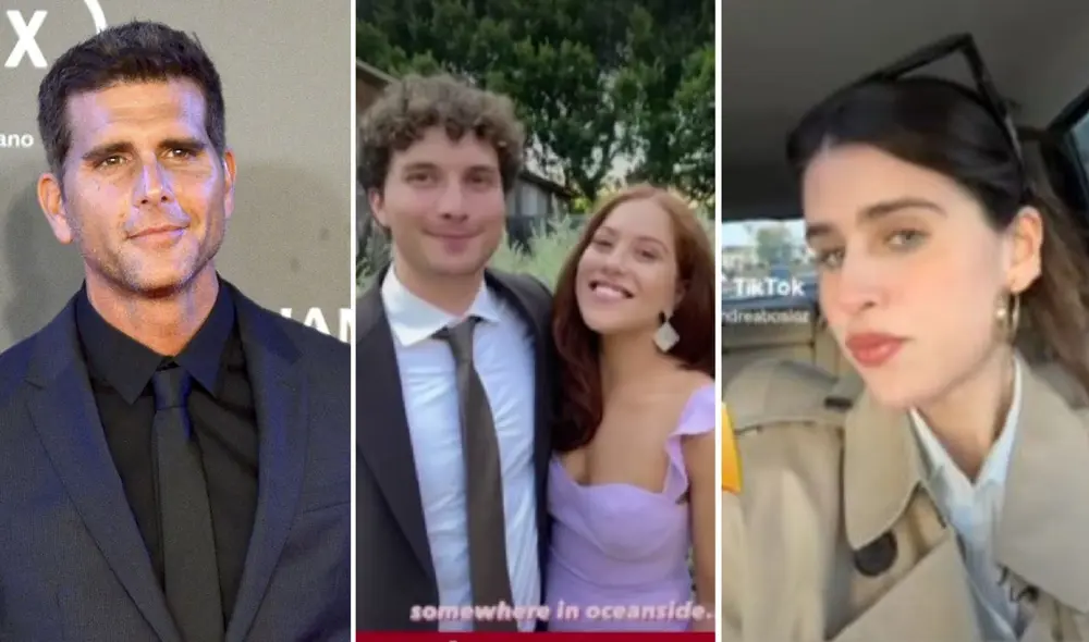 Christian Meier contrajo matrimonio con Andrea Bosio, una joven de 26 de años. Es el segundo matrimonio del actor. Foto: Composición LR/difusión/Captura América TV/Captura ATV