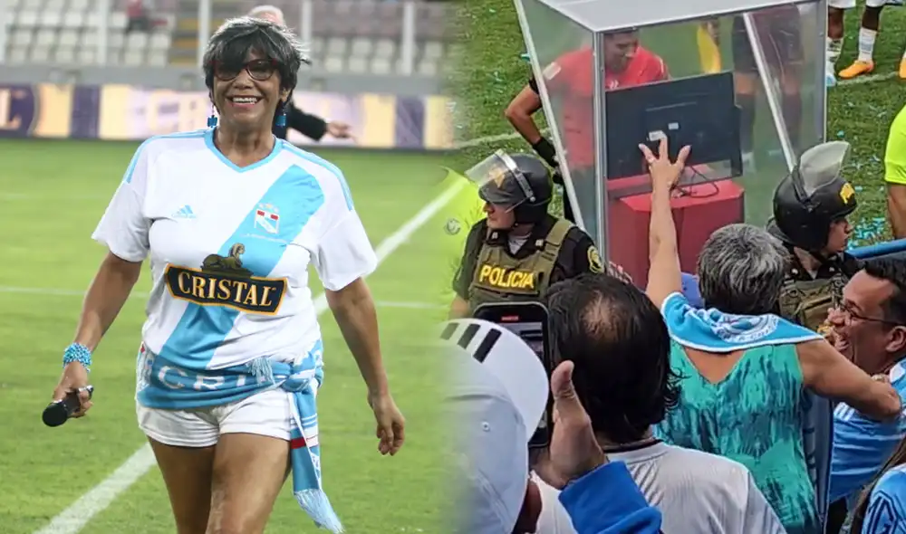 Bettina Oneto es hincha de Sporting Cristal. Foto: composición de La República/LR