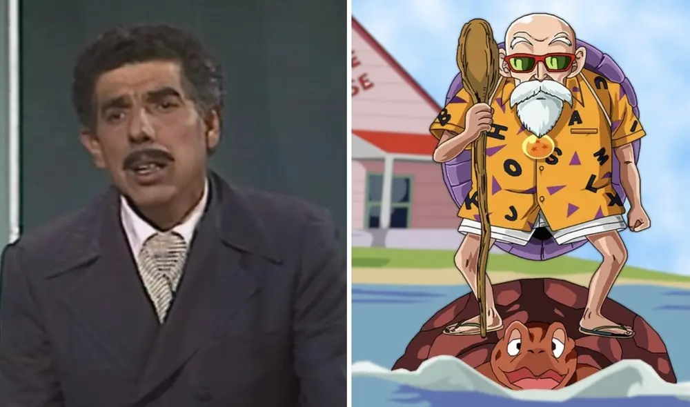 El profesor Jirafales y el maestro Roshi son dos de los maestros más queridos por los fanáticos de la televisión. Foto: composición LR/Youtube/Twitter