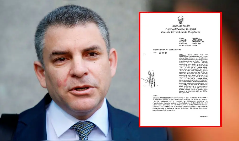 Rafael Vela enfrenta un segundo proceso disciplinario. El primero fue por referirse a Patricia Benavides. Foto: composición de Jessica Arce/La República Rafael Vela enfrenta un segundo proceso disciplinario. El primero fue por referirse a Patricia Benavides. Foto: composición de Jessica Arce/La República