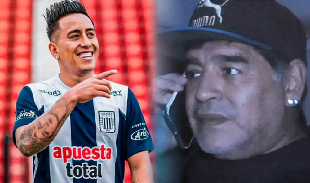 Christian Cueva y Diego Maradona hablaron por teléfono en el 2020. Foto: composición LR/ Alianza Lima Christian Cueva y Diego Maradona hablaron por teléfono en el 2020. Foto: composición LR/ Alianza Lima