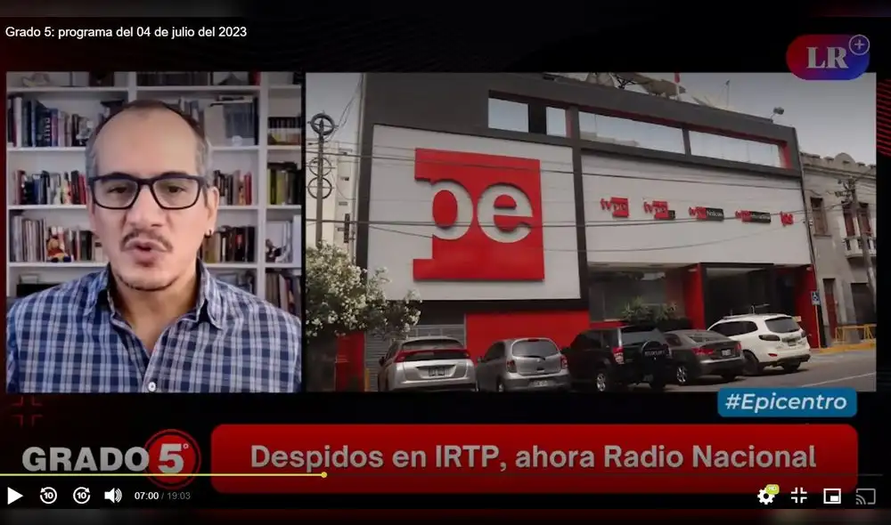 El conductor de "Grado 5" considera que hay un "atentado a la libertad de prensa y expresión". Foto y video: "Grado 5" LR+ El conductor de "Grado 5" considera que hay un "atentado a la libertad de prensa y expresión". Foto y video: "Grado 5" LR+