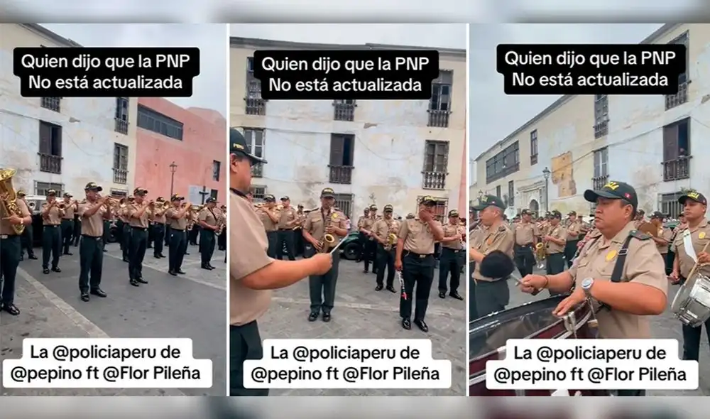 Usuarios mencionan que les gustaría contratar a la banda de la PNP. Foto: composición LR/ TikTok/@rdc_lazh Usuarios mencionan que les gustaría contratar a la banda de la PNP. Foto: composición LR/ TikTok/@rdc_lazh