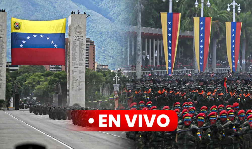 Está pautado para este miércoles el desfile del 5 de julio para conmemorar el Día de la Independencia de Venezuela. Foto. composición LR/AFP