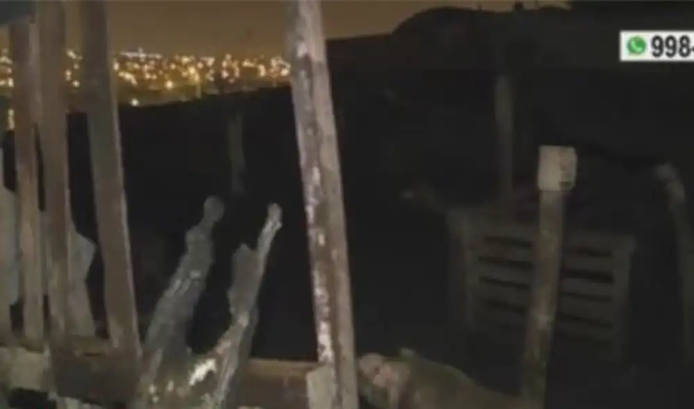 Según la PNP, el hombre habría fallecido carbonizado tras encender su cocina a leña. Foto: captura de América TV - Video: difusión Según la PNP, el hombre habría fallecido carbonizado tras encender su cocina a leña. Foto: captura de América TV - Video: difusión