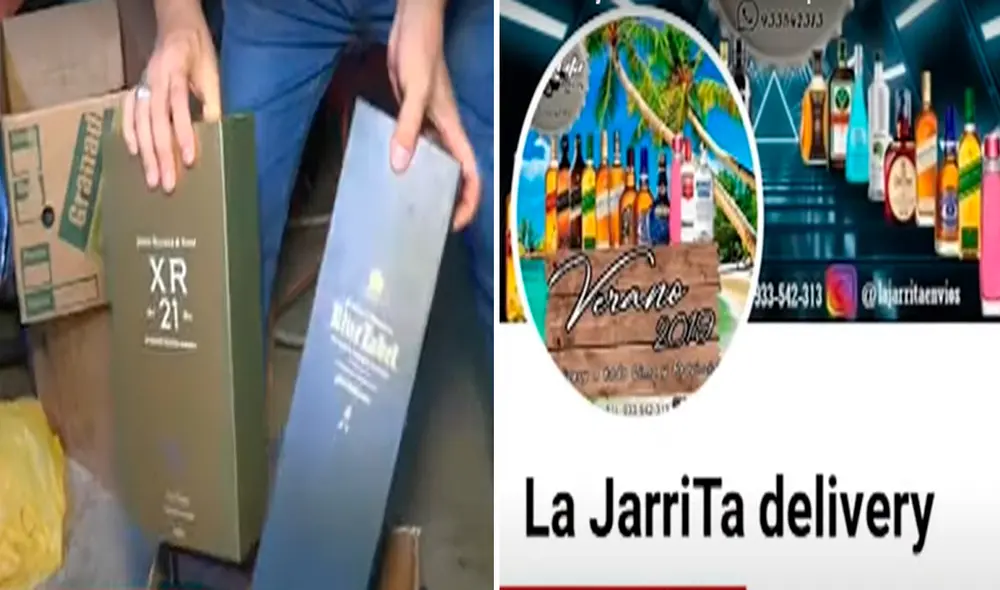 La banda también comercializaba los licores bamba en una página de Facebook de nombre "La Jarrita de Dilivery". Foto: Panamericana| Video: Panamericana La banda también comercializaba los licores bamba en una página de Facebook de nombre "La Jarrita de Dilivery". Foto: Panamericana| Video: Panamericana