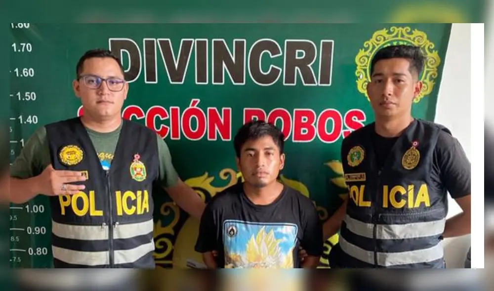 El sujeto permanecerá 7 meses en prisión preventiva. Foto: PNP El sujeto permanecerá 7 meses en prisión preventiva. Foto: PNP