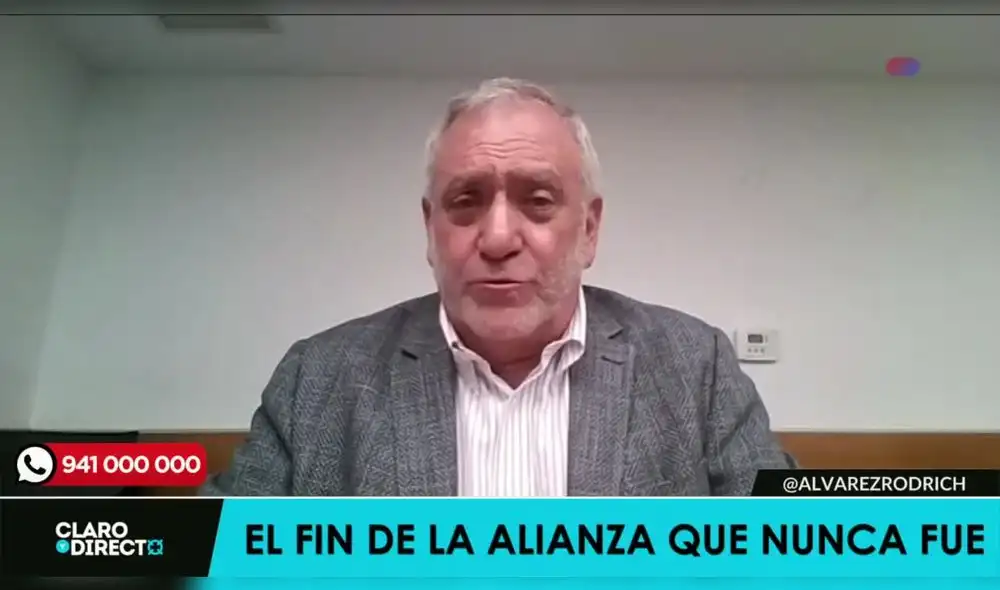 Augusto Álvarez Rodrich se refiere a las declaraciones del vocero de Fuerza Popular. Foto/Video: LR+