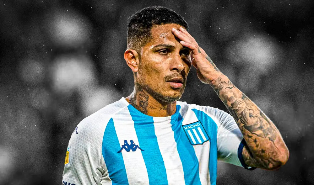 Paolo Guerrero solo marcó 3 goles con Racing. Foto: composición/difusión