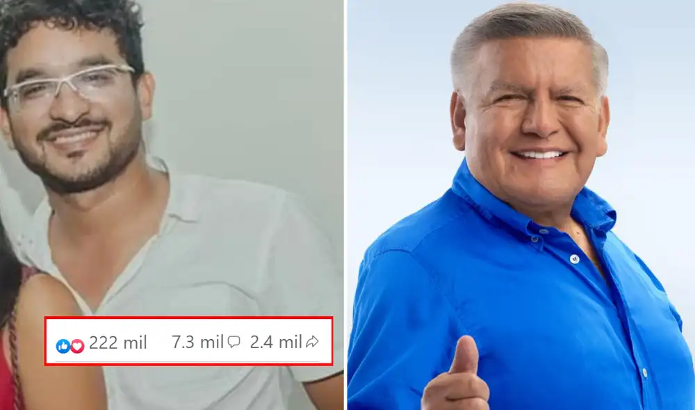 Post de cumpleaños es viral en Facebook. Foto: composición LR/ Las Meches-Facebook/ César Acuña