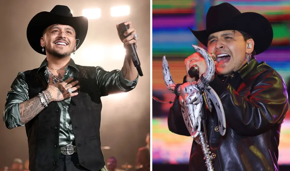 Christian Nodal llega a Lima este 2023 para interpretar temas como “Adiós amor” y “Botella tras botella”. Foto: composición LR/Instagram/Christian Nodal Christian Nodal llega a Lima este 2023 para interpretar temas como “Adiós amor” y “Botella tras botella”. Foto: composición LR/Instagram/Christian Nodal