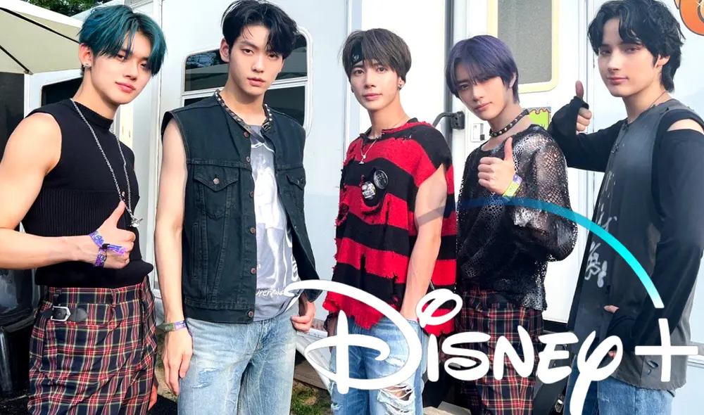 Documental de TXT seguirá el tour de los idols, su concierto en Lollapalooza 2022 y traerá entrevistas detrás de escena. Foto: composición LR/Disney