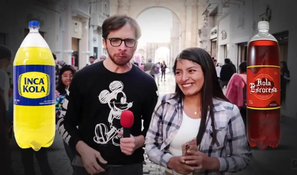 Uno de los entrevistados resaltó el sabor de la Energina, bebida gaseosa no tan popular. Foto: composición LR/Jazmin Ceras - Video: Henry Spencer/YouTube