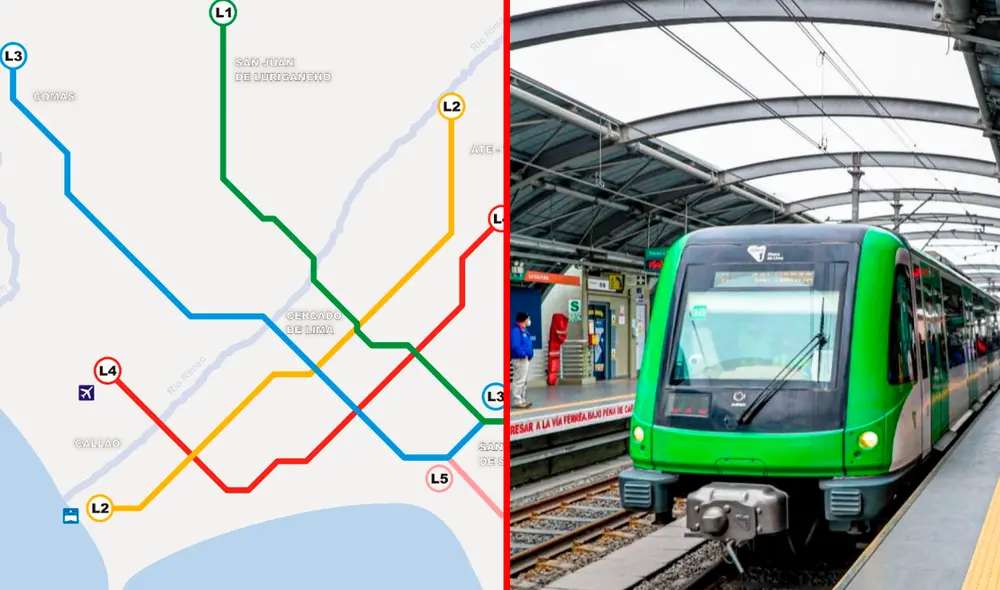 Se tiene planeado construir hasta cinco líneas del Metro de Lima en Lima y Callao. Foto: composición LR/Academic/Andina