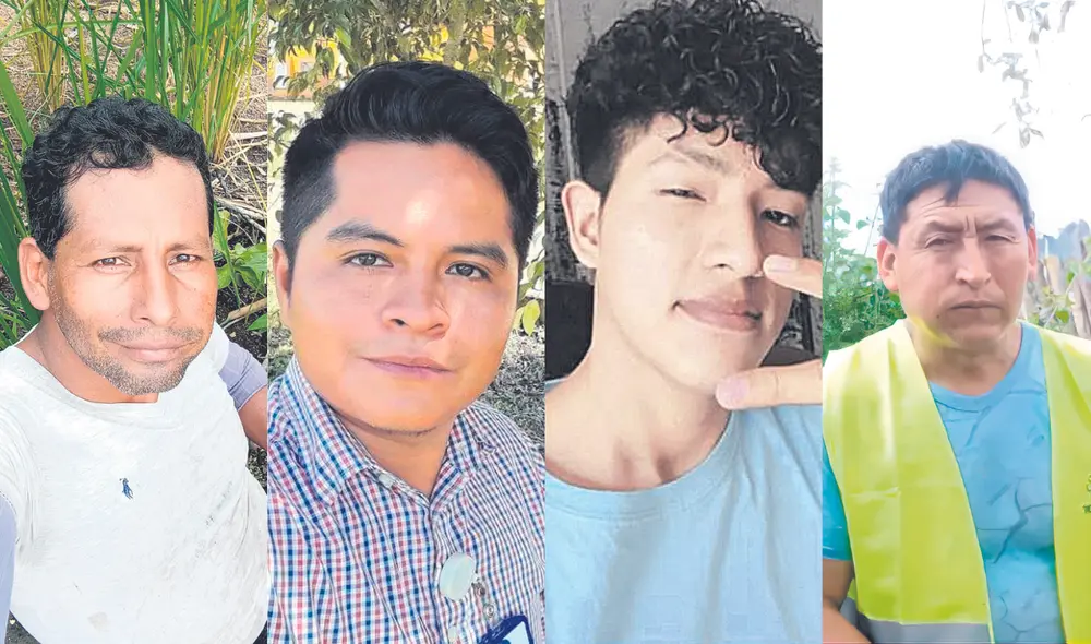 Cuatro personas desaparecen en el distrito de Río Tambo por lo que sus familiares exigen justicia y que se haga la búsqueda respectiva. Foto: composición LR