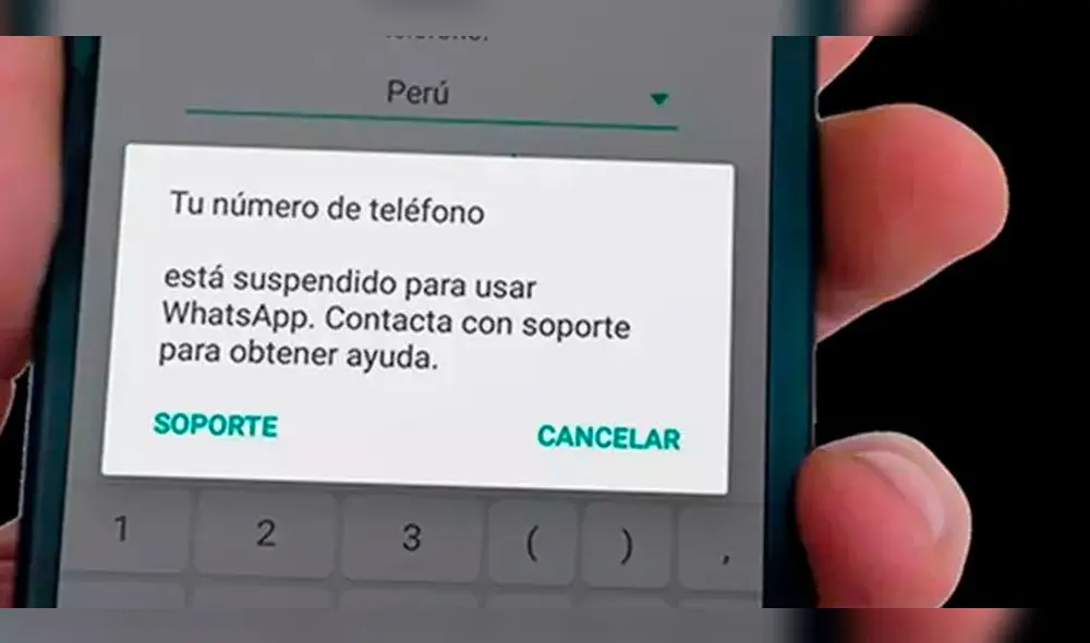 La suspensión de WhatsApp primero será temporal y luego permanente. Foto: TuExpertoApps