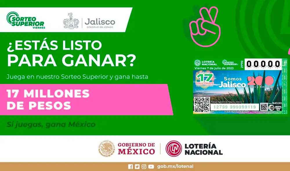 Conoce toda la información que necesitas saber sobre el Sorteo Superior de este viernes 30 de junio. Foto: Lotería Nacional