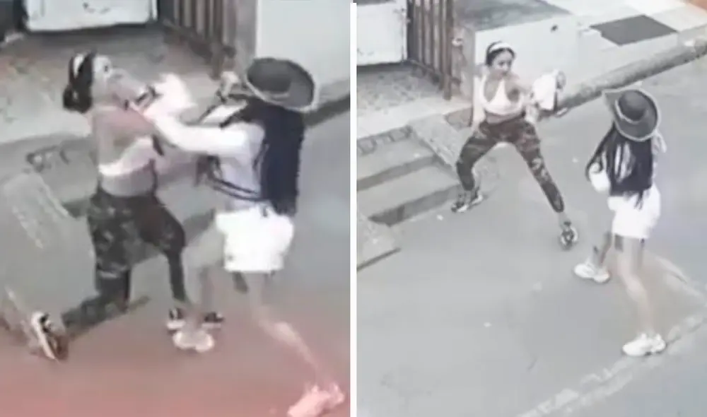 La causa de la riña no es clara, pero se presume que haya sucedido bajo los efectos del alcohol. Foto: composición LR/Infobae/El Colombiano - Video: Infobae