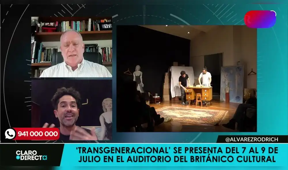 Augusto Álvarez Rodrich conversó con el actor Ernesto Barraza sobre el estreno de su nueva obra. Foto/Video: LR+