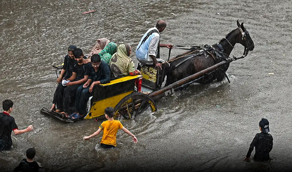 Pakistán es uno de los países más vulnerables a los fenómenos meteorológicos extremos provocados por el calentamiento global. Foto: AFP Pakistán es uno de los países más vulnerables a los fenómenos meteorológicos extremos provocados por el calentamiento global. Foto: AFP