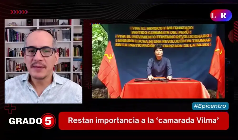 David Gómez Fernandini se refirió a las declaraciones de la camarada 'Vilma'. Foto/Video: "Grado 5"/ LR+