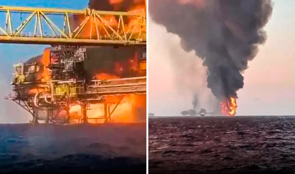 El fuego inició a las 5.25 de la mañana, según medios locales. Foto: composición LR/El Heraldo - Video: Infobae