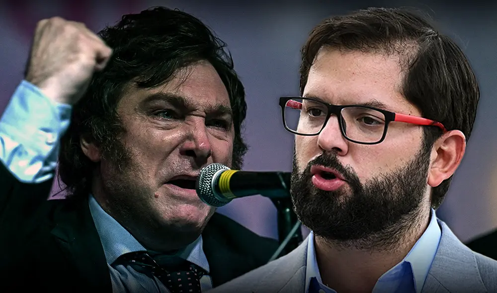 Javier Milei criticó al socialismo en su viaje a Chile. Lo calificó de “la destrucción de los valores morales”. Foto: composición LR/EFE/AFP